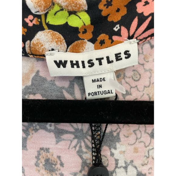 Whistles Pink Floral Dolman Short Sleeve Wrap Midi Dress NWT 10 - Picture 5 of 8